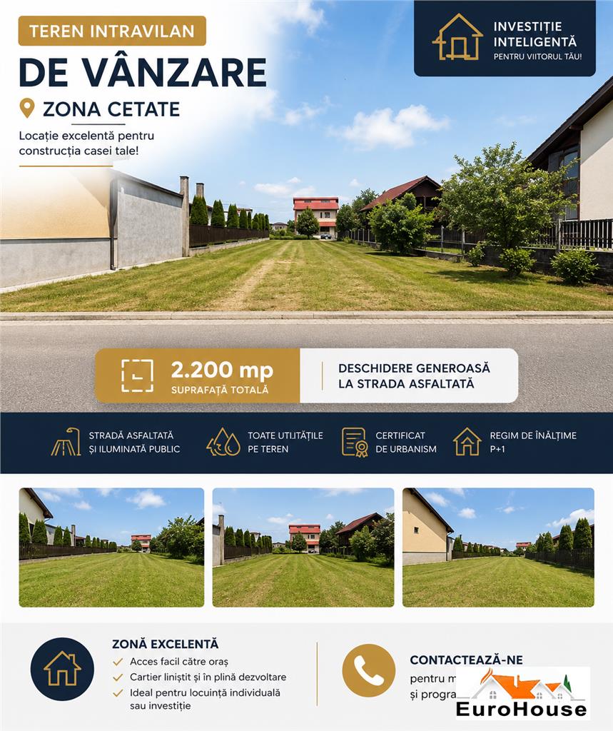 Teren Intravilan De Vanzare Cetate - Alba Iulia